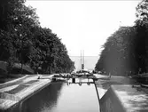 Borenshults slussar, Göta kanal, Motala, Östergötland 1938