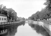 Fyrisån, Nybron och Västra Ågatan, Uppsala 