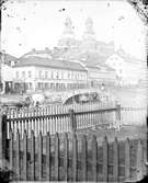 Nybron, kvarteret Domen och Uppsala domkyrka, Uppsala före 1885