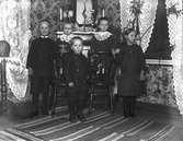 Gruppbild, syskongrupp, barn till Augusta och Sigfrid i Vanerud.