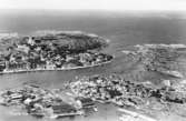 Flygfoto över Marstrand.





