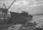 Dop och sjösättning av fartyg 139 M/T Faunus.