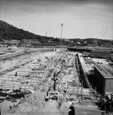 Rörverkstaden under uppbyggnad.