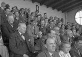 Publik på fotbollsmatch ( I.F.K.), Edsborgs idrottsplats, Trollhättan