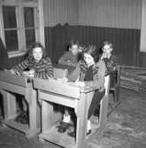 Elever i skola på landsbygden år 1947
