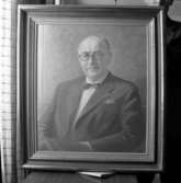 Porträtt av rektor Tage Rosenberg, Uddevalla Allmäna Läroverk