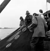 Till höger: Lars Andersson, ?, ?, Yngve Vahle.