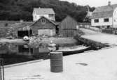 Skrivet på baksidan: Åmøy bryggan 28/8 1967
Fotograf: Henning Henningsen
Fotot taget: 1967-08-28