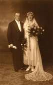 Brudparet Gösta och Alice Svedung, 8 oktober 1930
