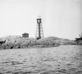 (Stereo karta XVIII) Pater Noster fyr. Närmare håll 29 Augusti 1926