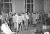 Målarkurs i Lysekil vintern 1949