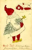 Notering på kortet: God Jul.