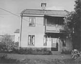 Enköping, kvarteret Rådmannen nr 5, Badhusgatan 3, gårdsfasad, mot nordost