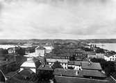 Vy över öster i Jönköping från Kristinekyrkan.