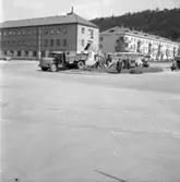 Rondellen vid Esplanaden i Huskvarna färdigställs.