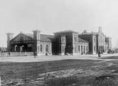 Järnvägsstationen i Jönköping år 1910.