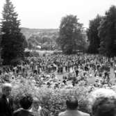 Huskvarna stad firar 50-årsjubileum vid Slottsvillan i Huskvarna år 1961.