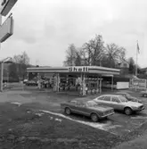 Shell bensinstation på Norsuddsgatan 8 i Jönköping den 1 april 1980.