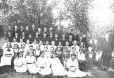 Skolbarn vid Kyrkskolan, 1910-tal