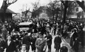 Från folkomröstningen i Saar, januari 1935.  En svensk trupp deltog i övervakningen och ett svenskt fältpostkontor inrättades i Saar.