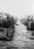 Barnhemsgatan år 1975. När Mölndals bron byggdes.