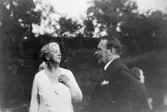 Hilda Sparre och skådespelaren Anders de Wahl, 1932.