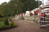 Fotodokumentation av stödmur 
vid Gunnebo slott 1995.