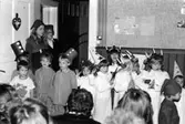 Ett luciatåg. Holtermanska daghemmet 1973.