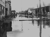 Översvämning på Göteborgsvägen 1917