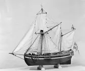 Modell av postjakten 