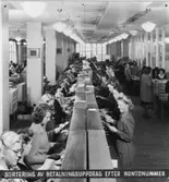 Sortering av betalningsuppdrag efter kontonummer.