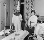 Lucian fröken Birgitta Nyberg och stjärngossen Votele Org.