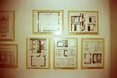 Utställning på Gunnebo slott, okänt årtal. John Halls eller Carlsbergs teckningar.