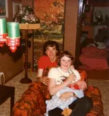 Ilse med nyfödda lillebror Alexander