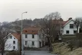 Bostadsbebyggelse vid Stockliden och Ryliden i Mölndals Kvarnby på 1970-talet. Från vänster ses Roten M 19 