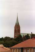 Fässbergs kyrka i Mölndal på 1970-talet.