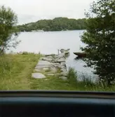 Stensjön i Mölndal på 1970-talet. Winsnes brygga vid Strandpromenaden.
