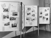 Från dåvarande utställningssal II: Postmuseum under 50 år, ur
klipparkivet och fotoarkivet.