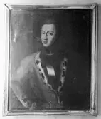 Inramad oljemålning föreställande Karl XII. Gunnebo slott, 1930-tal.