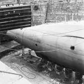 Ubåten Gripen i docka