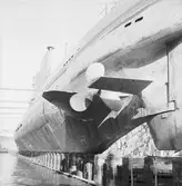 Ubåten Hajen propellerskada