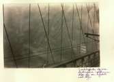 Brooklyn Bridge
Detalj. Vajrar i dimma, Manhattan. Resebild ur Gunnar Asplunds samling.