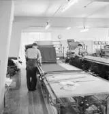 Slitmans fabrik
Olika arbetsmoment med personal
Interiör