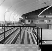 Sporthall
Interiör från stora tävlingshallen med en av läktarna