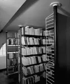 Interiör, böcker i hyllsystem