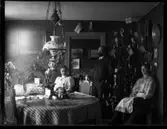 Julpyntad interiör hos kassör Warholm