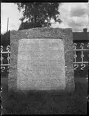 Minnesstenen över Kronprinsparets gåva, vilken sten står i Tegnèrsplanen.