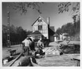 Järnvägsstation/stationshus. Bollebygd