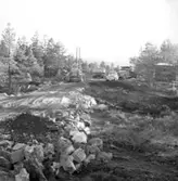 TV-station under uppförande på Herrestadsfjället utanför Uddevalla 14 oktober 1959