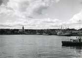 Hudiksvalls hamn sommaren 1970.